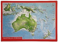 Abbildung von: Reliefpostkarte Australien - georelief Vertriebs GbR