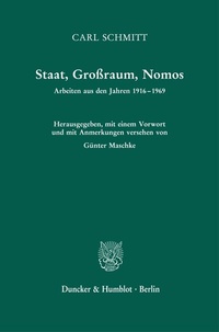 Abbildung von: Staat, Großraum, Nomos. - fibre