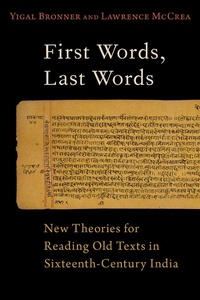 Enlarge image Cover: First Words, Last Words - OUP eBook
