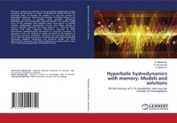 Abbildung von: Hyperbolic hydrodynamics with memory. Models and solutions - LAP Lambert Academic Publishing