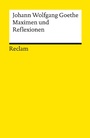 Cover: Maximen und Reflexionen - Reclam