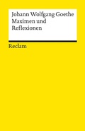 Cover: Maximen und Reflexionen - Reclam