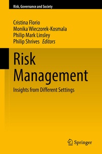 Enlarge image Cover: Risk Management - Springer