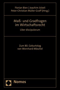 Abbildung von: Maß- und Gradfragen im Wirtschaftsrecht - Nomos