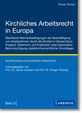 Cover: Kirchliches Arbeitsrecht in Europa - Lambertus-Verlag