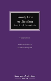 Abbildung von: Family Law Arbitration - Bloomsbury Professional
