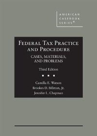 Enlarge image Cover: Federal Tax Practice and Procedure - West Academic Press