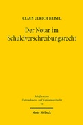 Abbildung von: Der Notar im Schuldverschreibungsrecht - Mohr Siebeck