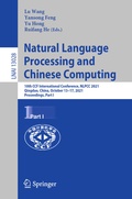 Cover: Natural Language Processing and Chinese Computing - Springer
