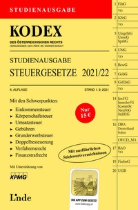 Abbildung von: KODEX Studienausgabe Steuergesetze 2021/22 - Linde