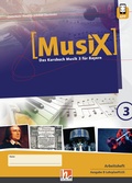 Cover: MusiX 3 BY (Ausgabe ab 2017) Arbeitsheft 3 - Helbling Verlag