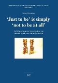 Cover: 'Just to Be' Is Simply 'Not to Be at All' - Lit Verlag