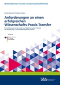 Cover: Anforderungen an einen erfolgreichen Wissenschafts-Praxis-Transfer - Verlag Barbara Budrich