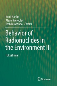 Enlarge image Cover: Behavior of Radionuclides in the Environment III - Springer