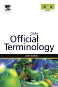 Cover: Management Accounting Official Terminology - Elsevier