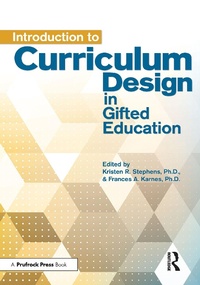 Enlarge image Cover: Introduction to Curriculum Design in Gifted Education - Routledge