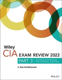 Abbildung von: Wiley CIA 2022 Exam Review, Part 3 - Wiley
