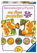 Cover: Kinderpuzzle 9x2 Teile - Tiere und ihre Kinder - Ravensburger