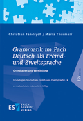 Cover: Grammatik im Fach Deutsch als Fremd- und Zweitsprache - Erich Schmidt Verlag