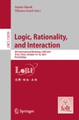 Cover: Logic, Rationality, and Interaction - Springer