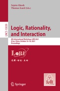 Cover: Logic, Rationality, and Interaction - Springer