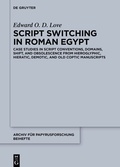 Cover: Script Switching in Roman Egypt - De Gruyter