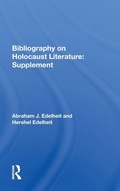Cover: Bibliography On Holocaust Literature - Routledge