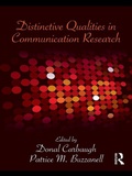 Cover: Distinctive Qualities in Communication Research - Routledge