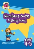 Cover: Numbers 0-20 Activity Book for Ages 4-5 (Reception) - Coordination Group Publications Ltd (CGP)