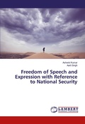 Cover: Freedom of Speech and Expression with Reference to National Security - LAP Lambert Academic Publishing