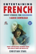 Cover: Entertaining French Short Stories for Beginners + Audio Download - Midealuck Publishing