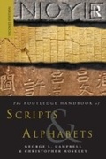 Cover: The Routledge Handbook of Scripts and Alphabets - Routledge