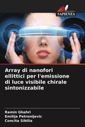 Cover: Array di nanofori ellittici per l'emissione di luce visibile chirale sintonizzabile - Edizioni Sapienza
