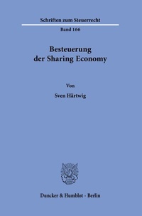 Abbildung von: Besteuerung der Sharing Economy. - Duncker & Humblot