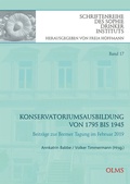 Cover: Konservatoriumsausbildung von 1795 bis 1945 - Georg Olms Verlag