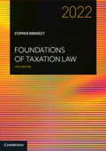Cover: Foundations of Taxation Law 2022 - Cambridge University Press