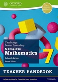 Cover: Cambridge Lower Secondary Complete Mathematics 7: Teacher Handbook (Second Edition) - Oxford University Press