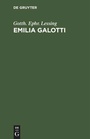 Cover: Emilia Galotti - De Gruyter