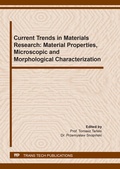 Cover: Current Trends in Materials Research: Material Properties, Microscopic and Morphological Characterization - Trans Tech Publications Ltd