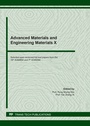 Cover: Advanced Materials and Engineering Materials X - Trans Tech Publications Ltd