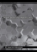 Cover: High-Quality Materials - Trans Tech Publications Ltd