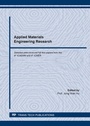 Cover: Applied Materials Engineering Research - Trans Tech Publications Ltd
