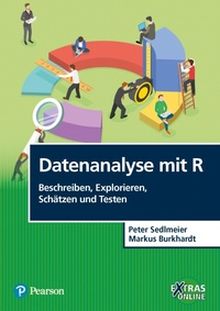 Enlarge image Cover: Datenanalyse mit R' Beschreiben, Explorieren, Schätzen und Testen - Pearson Education DE