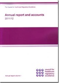 Cover: Council for Healthcare Regulatory Excellence annual report and accounts 2011/12 - TSO