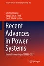 Cover: Recent Advances in Power Systems - Springer