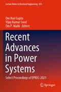 Cover: Recent Advances in Power Systems - Springer