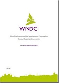 Cover: West Northamptonshire Development Corporation annual report and accounts for the year ended 31 March 2012 - TSO