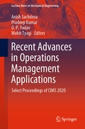 Cover: Recent Advances in Operations Management Applications - Springer
