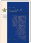 Cover: Divinatorische Texte III - Harrassowitz Verlag