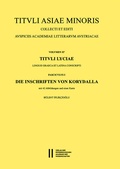 Cover: Die Inschriften von Korydalla - Verlag der &ouml;sterreichischen Akademie der Wissenschaften
